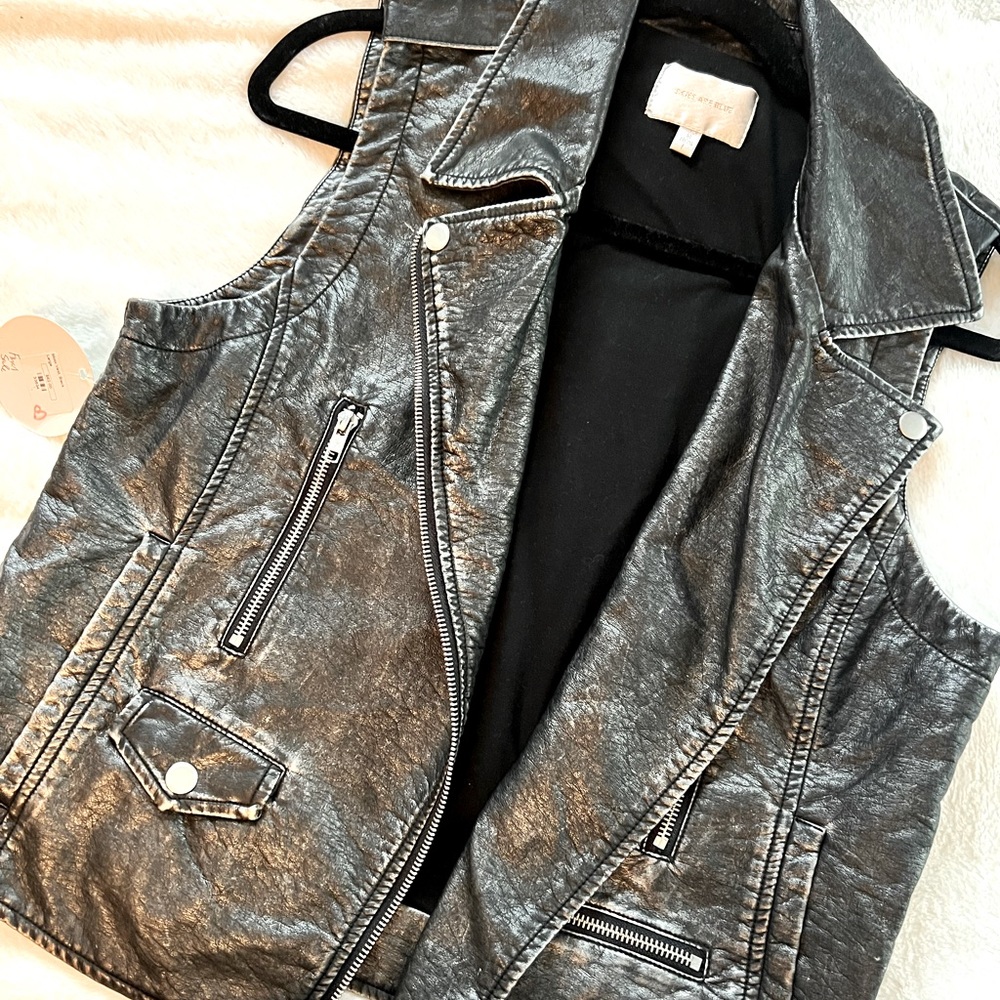 Vegan leather Vest